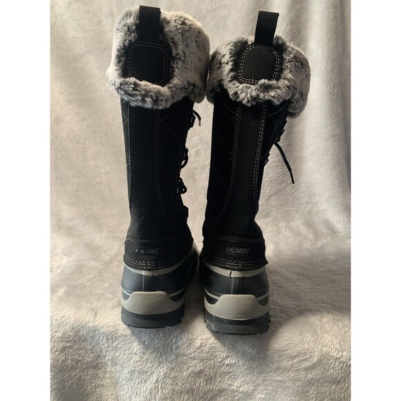 Khombu Winter Boots Womens 9 M Black Ellie Suede Faux Fur -20 Degrees Rated Cozy - Picture 16 of 16